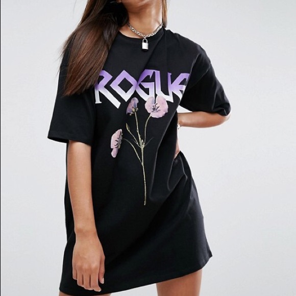 ASOS Tops - ASOS Graphic T Shirt Dress Oversized